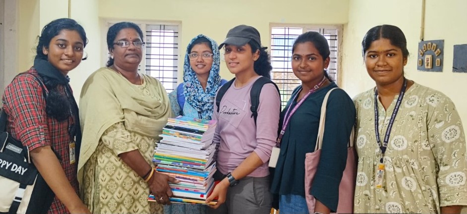 Books and Study Material Donated National Service Scheme