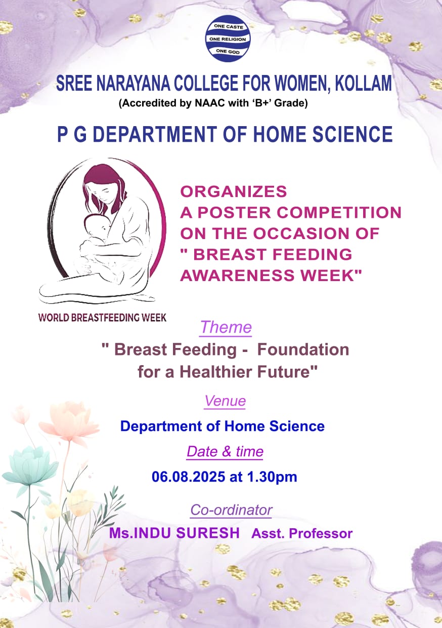 Poster Competition on”Breast feeding awareness week”
