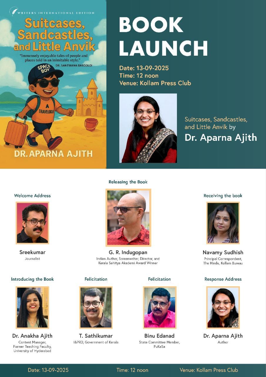 Congratulations Dr. Aparna Ajith, Assistant Professor, Department of English