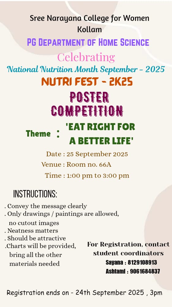 Nutri Fest – Poster Competition