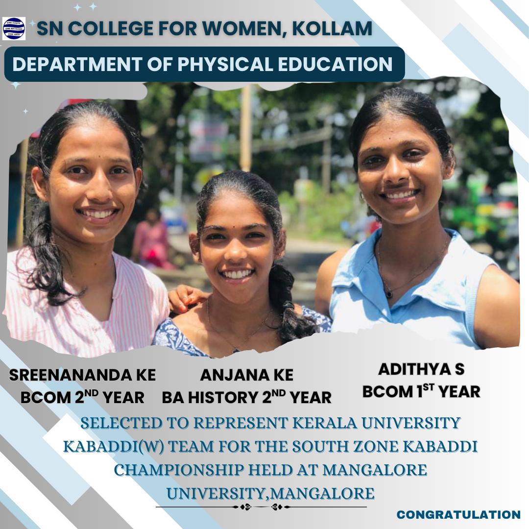 Congratulations!!! Selected for the south zone Kabaddi championship