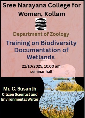 Training on Biodiversity Documentation of Wetlands
