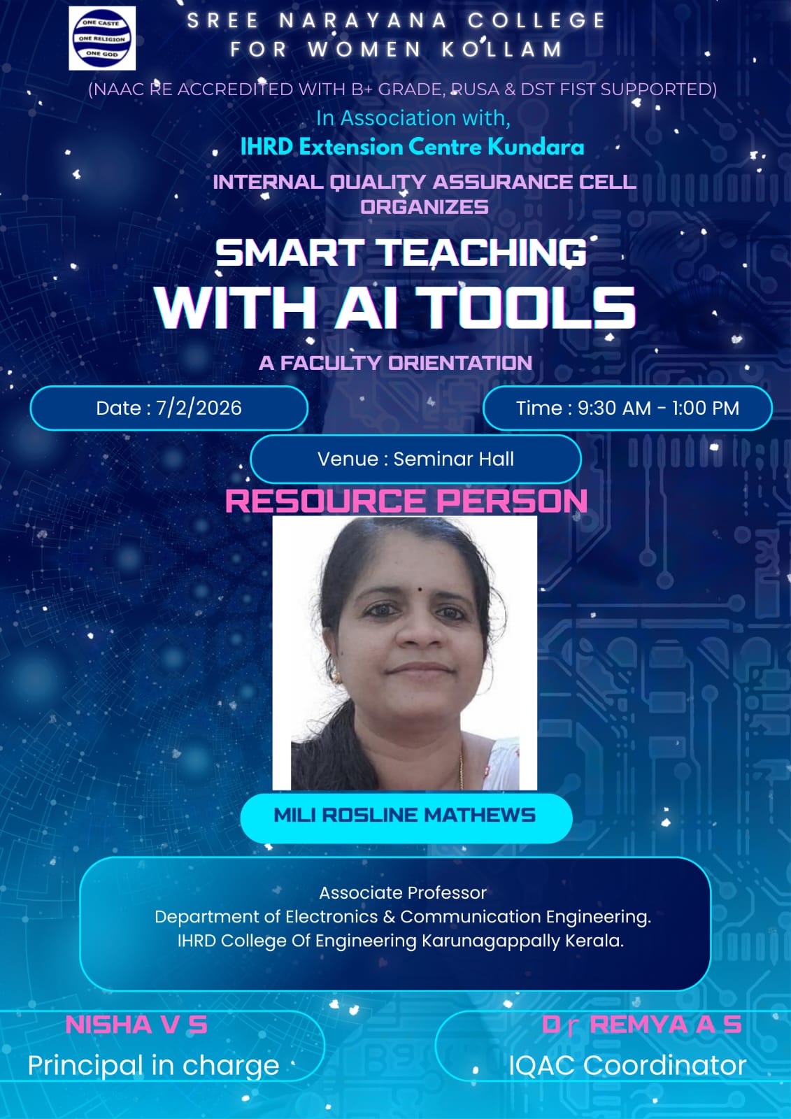 Smart Teaching with AI Tools – A Faculty Orientation