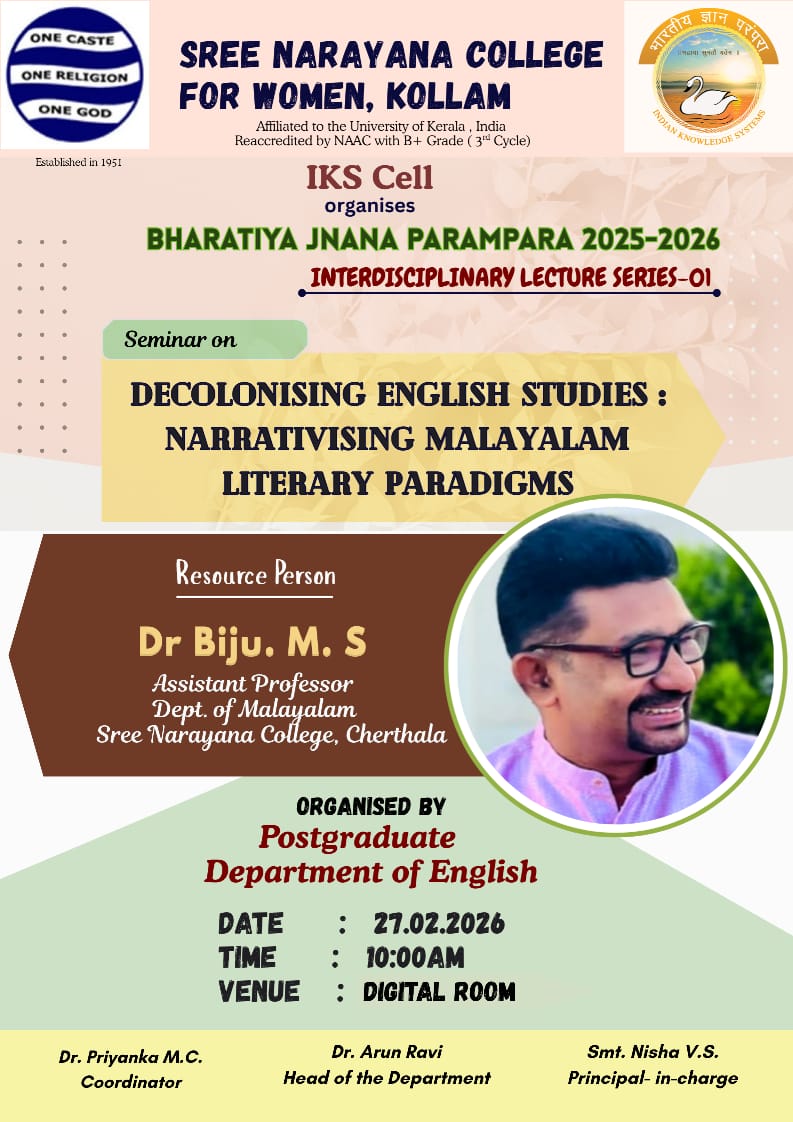 Decolonising English Studies: Narrativising Malayalam Literary Paradigms