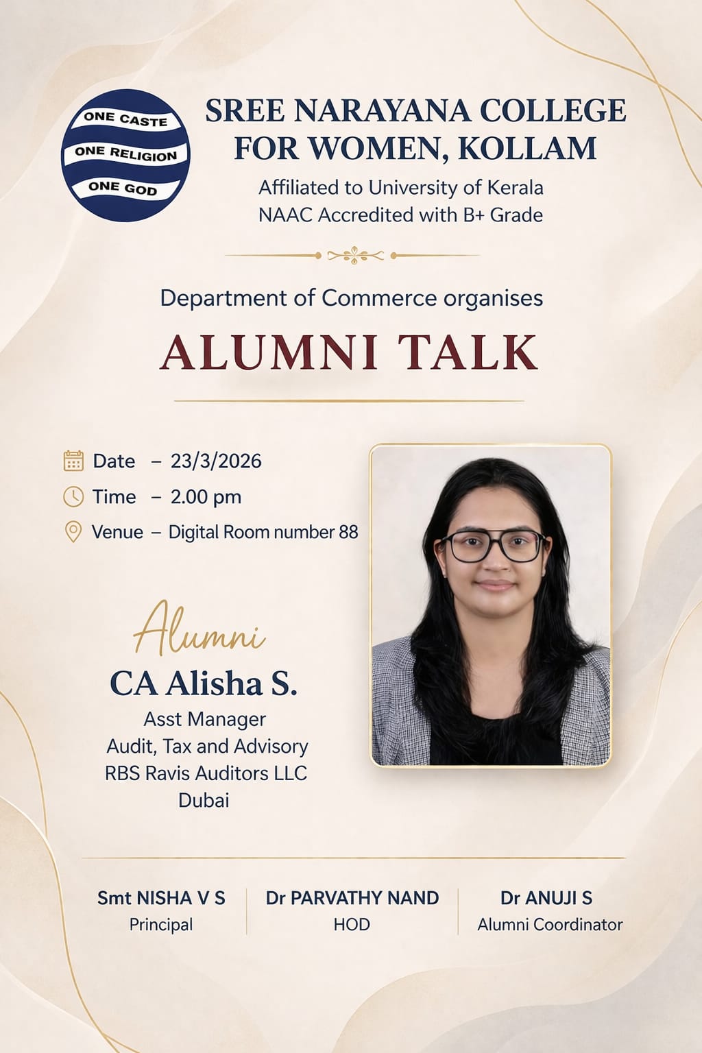 Alumni Talk – Department of Commerce