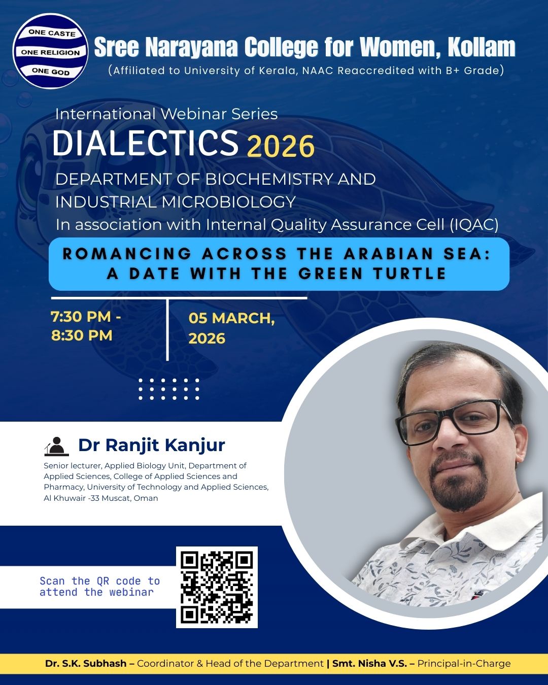 Webinar on Romancing Across the Arabian Sea: A Date with the Green Turtle