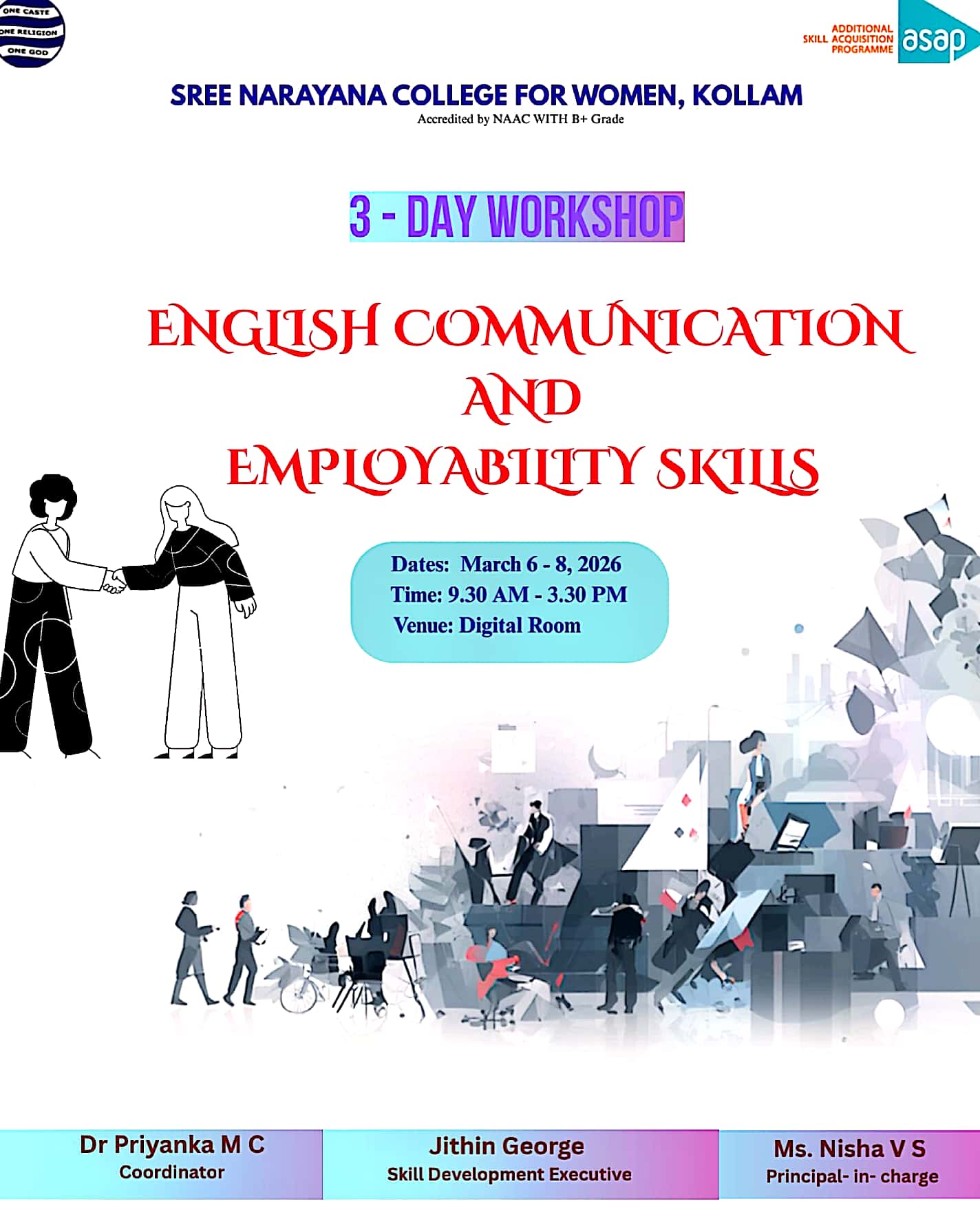 3-Day Workshop on English Communication and Employability Skills