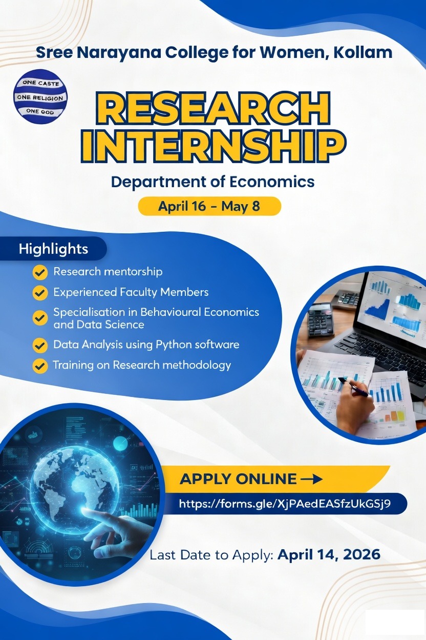 Research Internship – Department of Economics