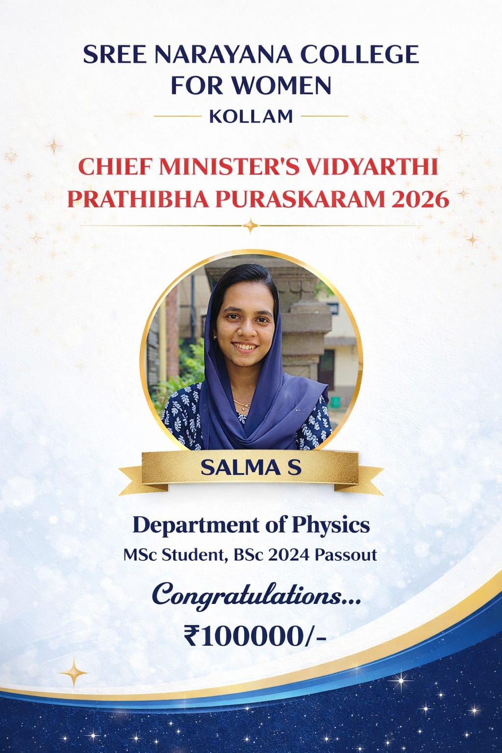 Congratulations Salma