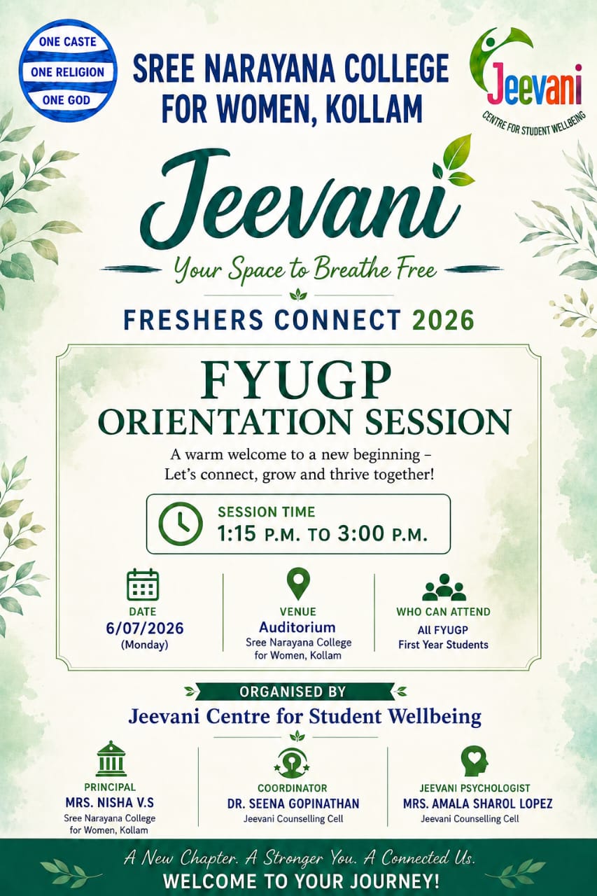 Jeevani: Your Space to Breathe Free – Freshers Connect 2026