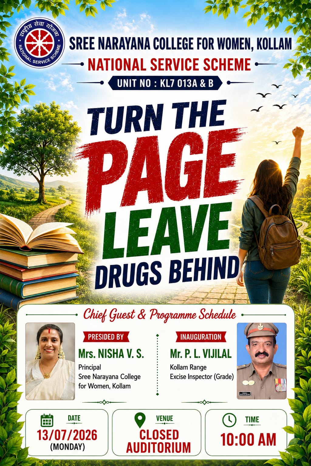 Turn the Page, Leave Drugs Behind – NSS Anti-Drug Awareness Programme