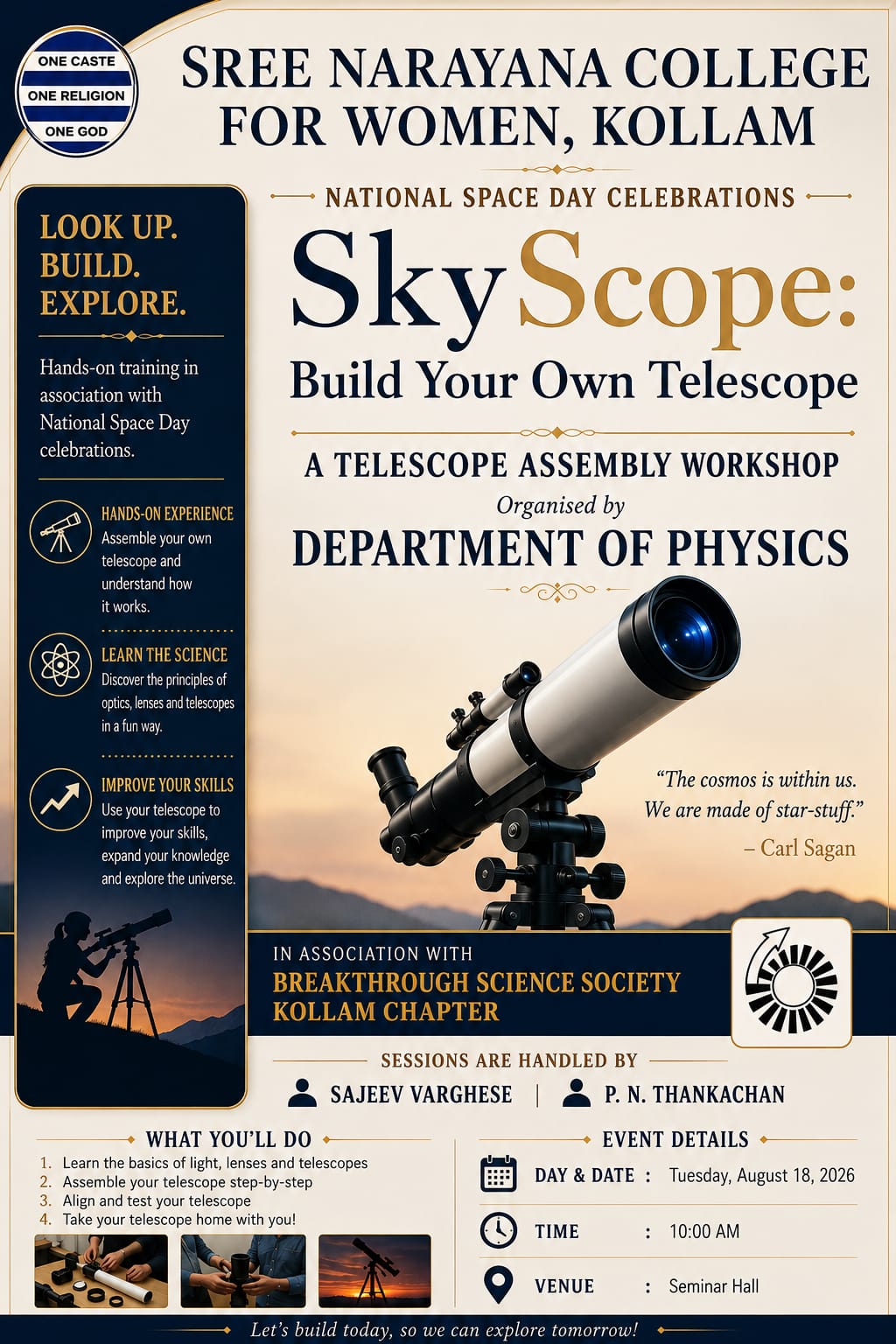 Sky Scope: Build Your Own Telescope