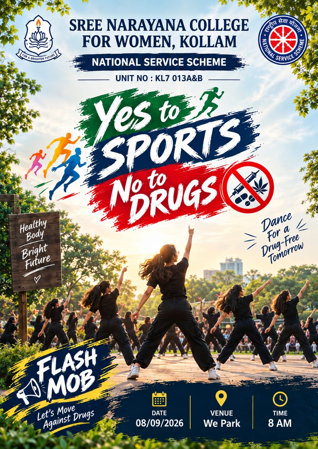 Yes to Sports, No to Drugs – Flash Mob