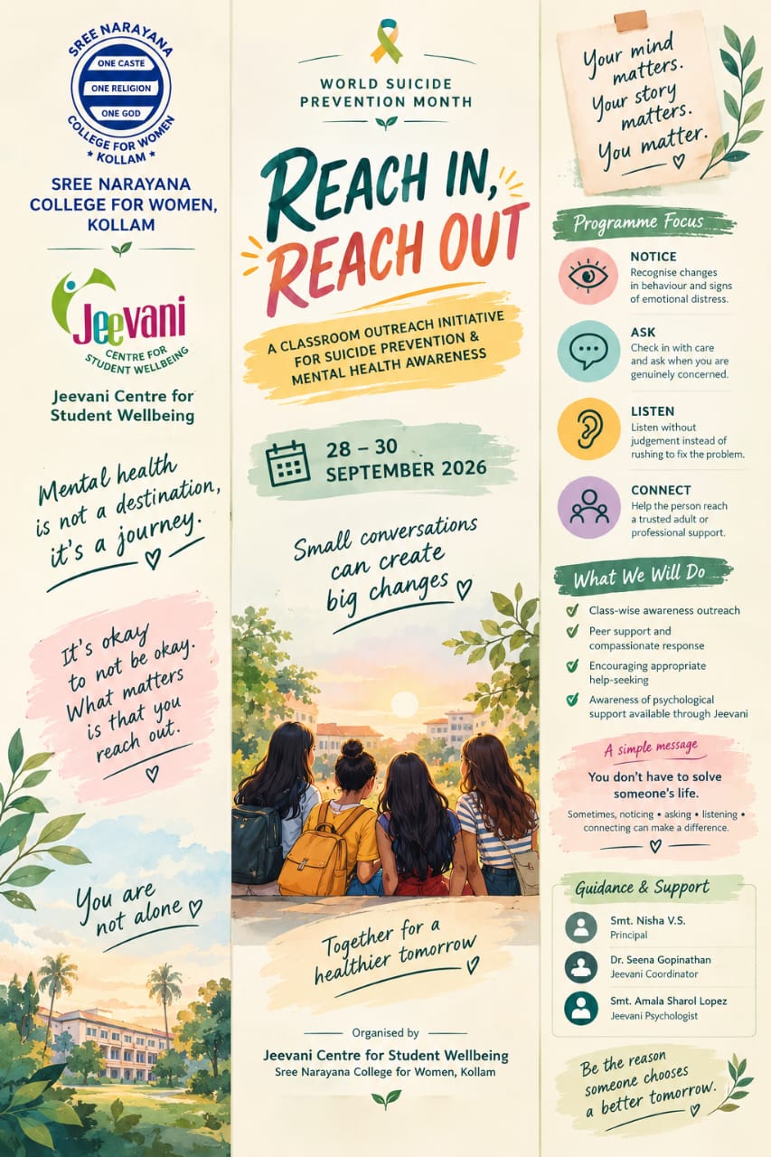 Reach In, Reach Out – Suicide Prevention and Mental Health Awareness Outreach