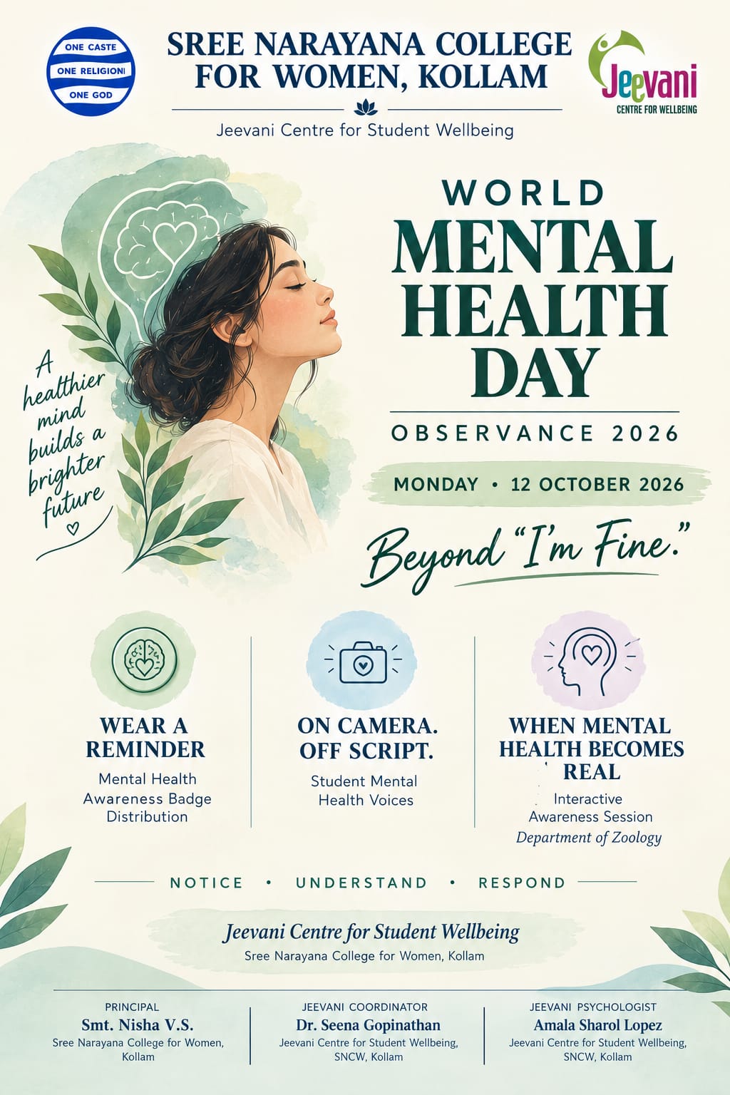 World Mental Health Day Observance 2026 – Beyond “I’m Fine.”
